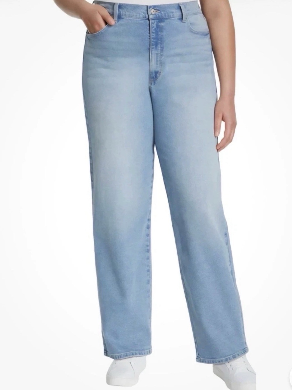 Gloria Vanderbilt Women's Relaxed Straight Leg Jean Light Blue Size 10